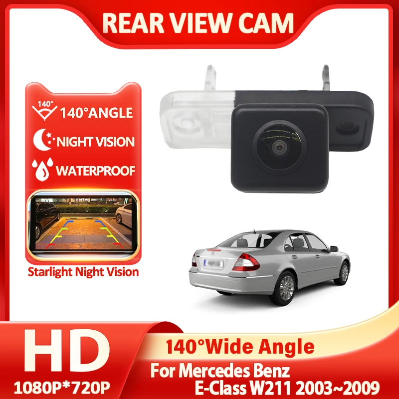 Car Rear View Camera HD CCD Night Vision Backup Reverse Parking Camera For Mercedes Benz E-Class W211 2003~2008 2009 Accessories