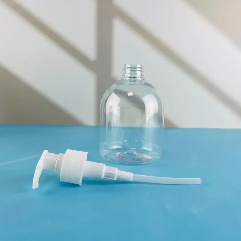 Nachfüllbare Duschgel-Pumpflasche 1 Stück 300ml 500ml Transparenter Leerer Spender für Shampoo Lotion Zuhause Badezimmer Reise – Detail 9