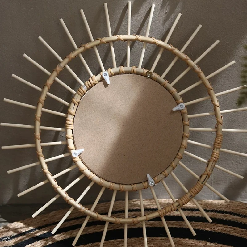 Cermin Dekoratif Bulat Rotan K - Rattan Mirror Round ulasan dan harga