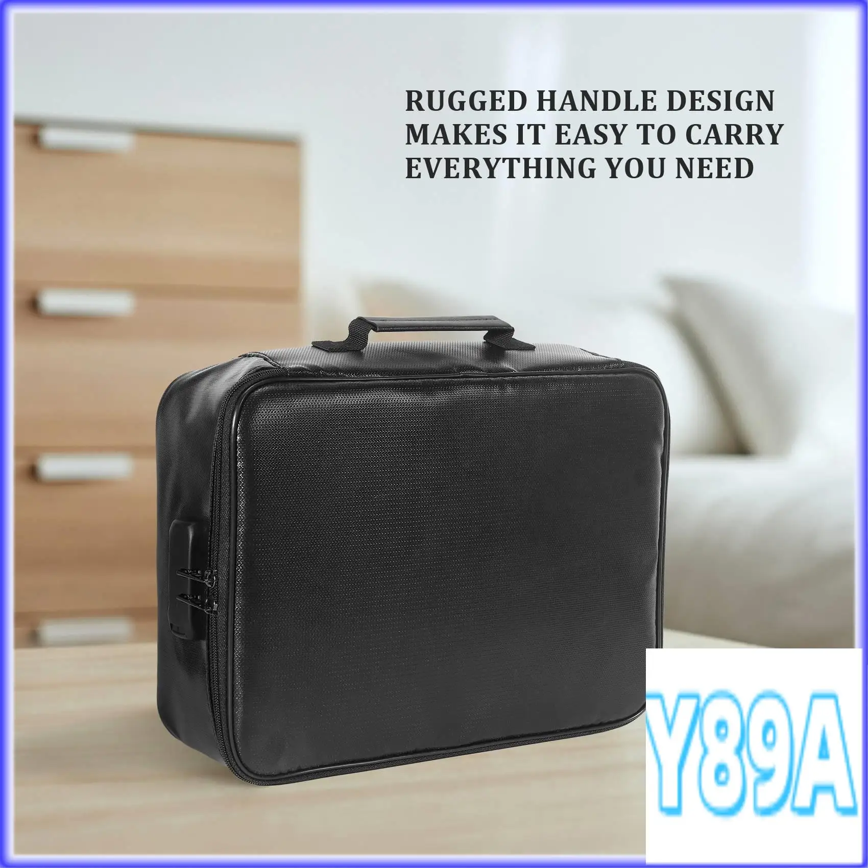 GO-Document Bag With Lock, ทนไฟ 3 ชั้นพร้อมซิป, สําหรับแล็ปท็อป