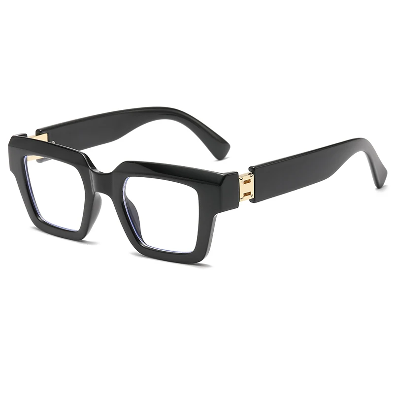 AliExpress Julyrays Cycling New Square Flat Mirror Simple Fashion Anti Blue Light Eyelasses Package Flower Design Large Frame Glasses Frame Female