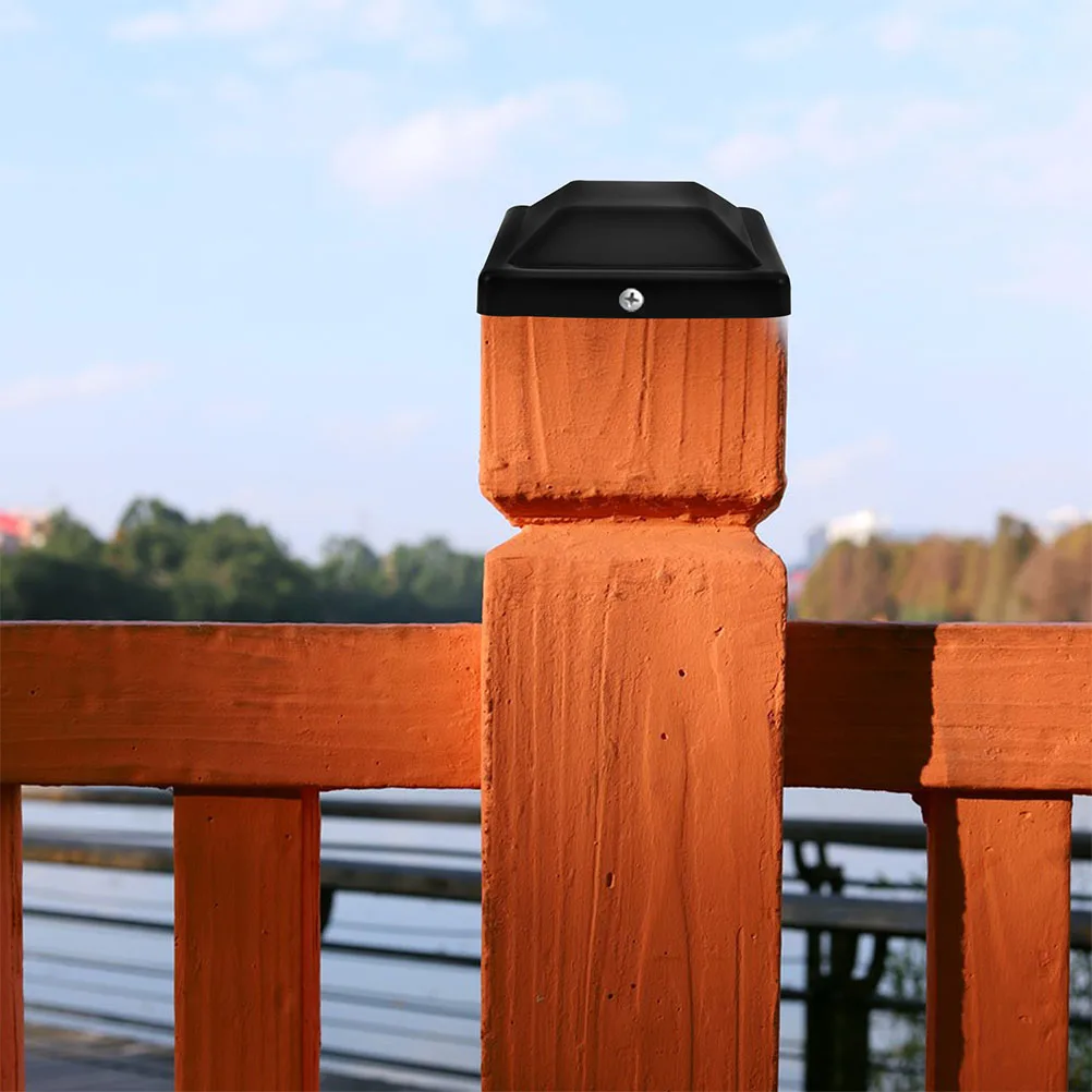 

1 Set Square Post Caps Cover For Fence Posts Guardrail Column Plastic Protector Durable Weatherproof Fence Accessories Garden