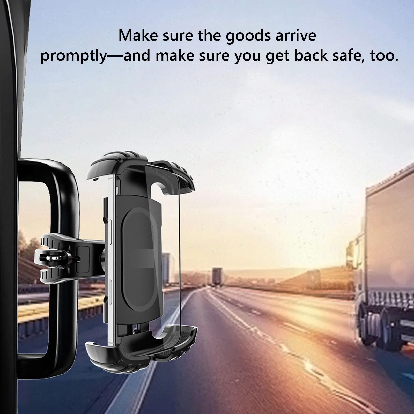 A Pillar Grab Handle Phone Mount for Car/Truck Mobile Phone Bracket for Your Car Truck Pickup Excavator Front Loader