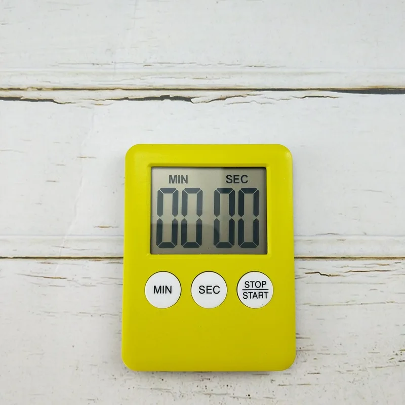 LCD شاشة ديجيتال الملونة الحد الأدنى الموقت المطبخ مكتب الطالب مع ساعة توقيت صغيرة متعددة الوظائف ساعة تنبيه الديكور