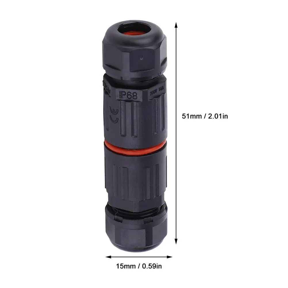 10pcs Mini Threaded Connector Outdoor Ip68 Waterproof Electrical Cable Connector Dropshipping