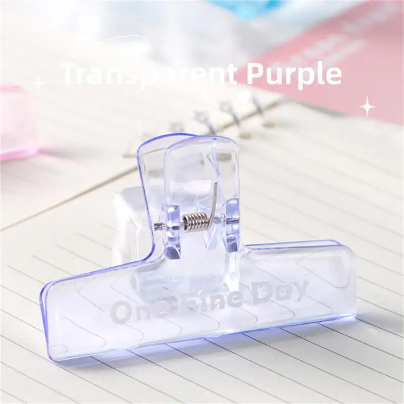 Ins Explosions Acrylic Hand Account Clip High Texped Notes Data Test Paper File Transparent Clip