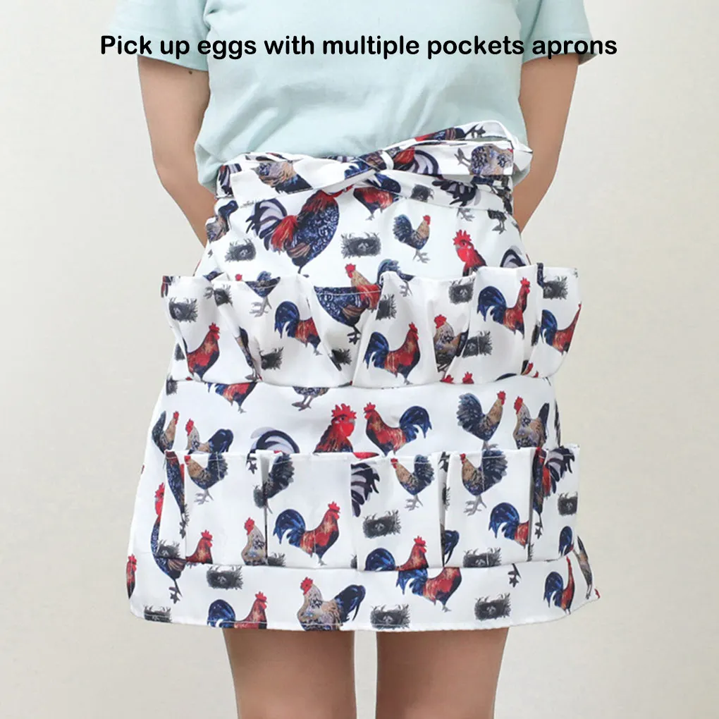 Eggs Apron Collecting Pocket Egg Holding Aprons Multi-pocket 12 Pockets Convenient Gathering Skirt Household Farm Accessories