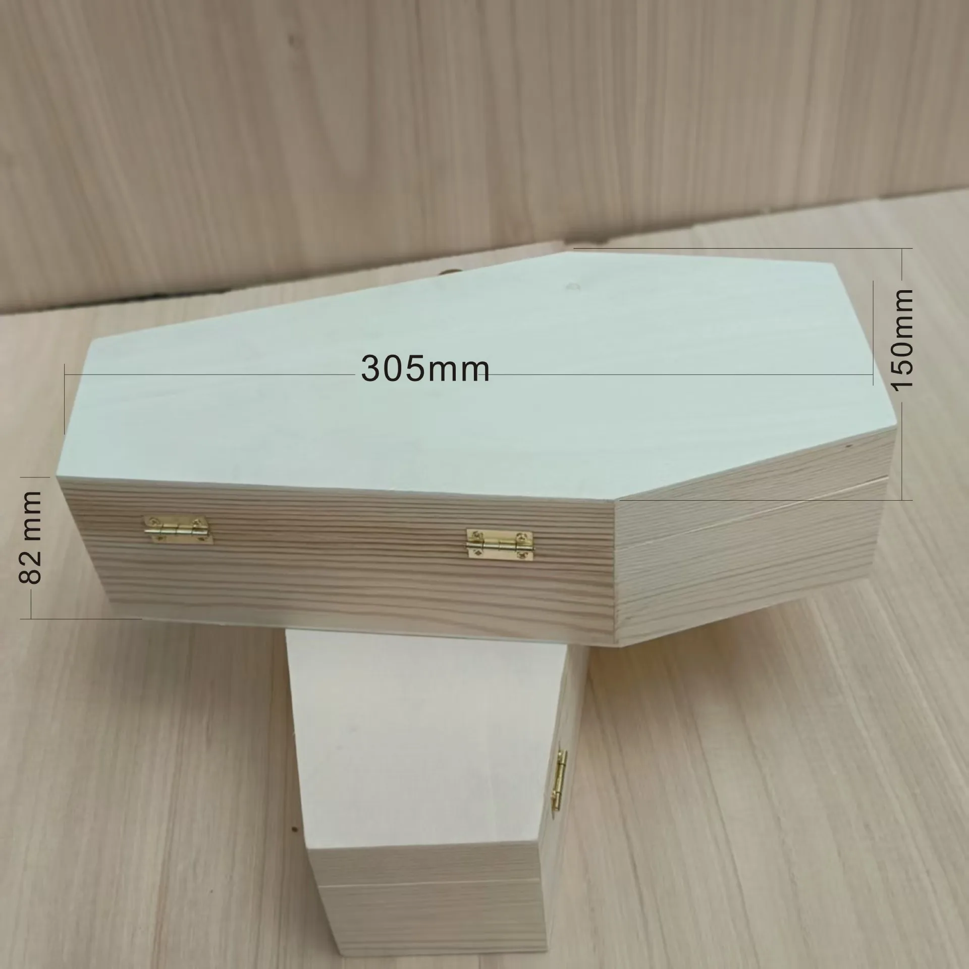 

Large handmade wooden pet coffin box, pine wood pet ash box DIY Amazon bestseller, modern minimalist storage box