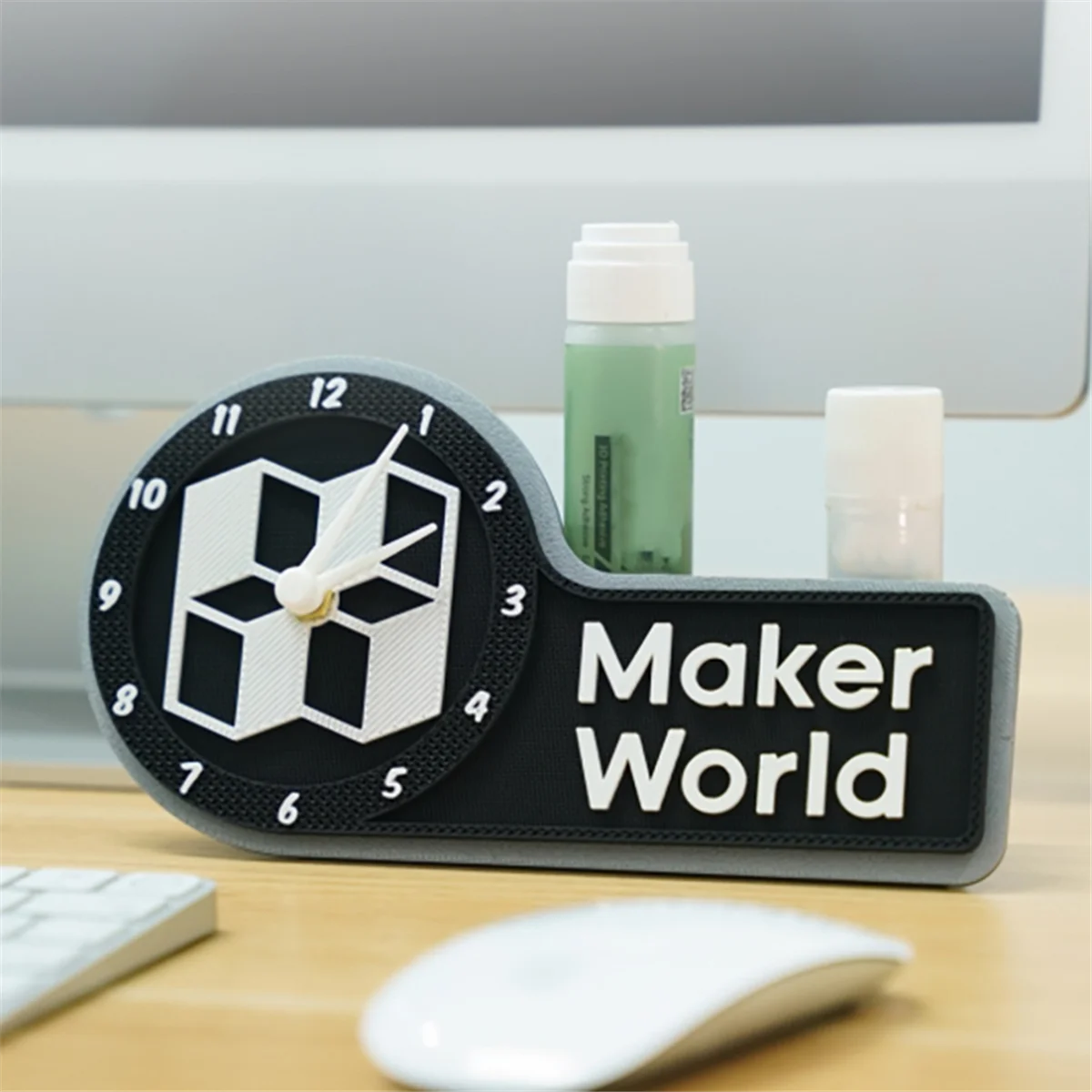 SMIEA Per Bambu Lab Stampante 3D Modello Creativo FAI DA TE Orologio MH011 Kit di Componenti per la Stampa 3D Regalo Creativo FAI DA TE