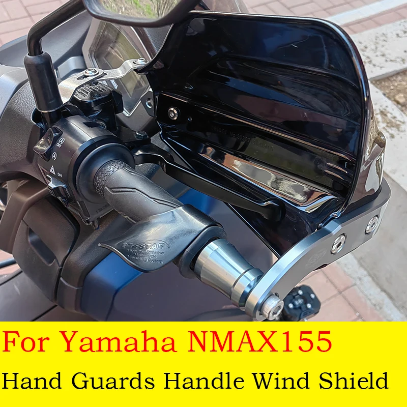 For YAMAHA NMAX155 Handguards Aluminum Motorcycle Hand Guard Protection Handle Windshield Protector Accessories 2023 2022