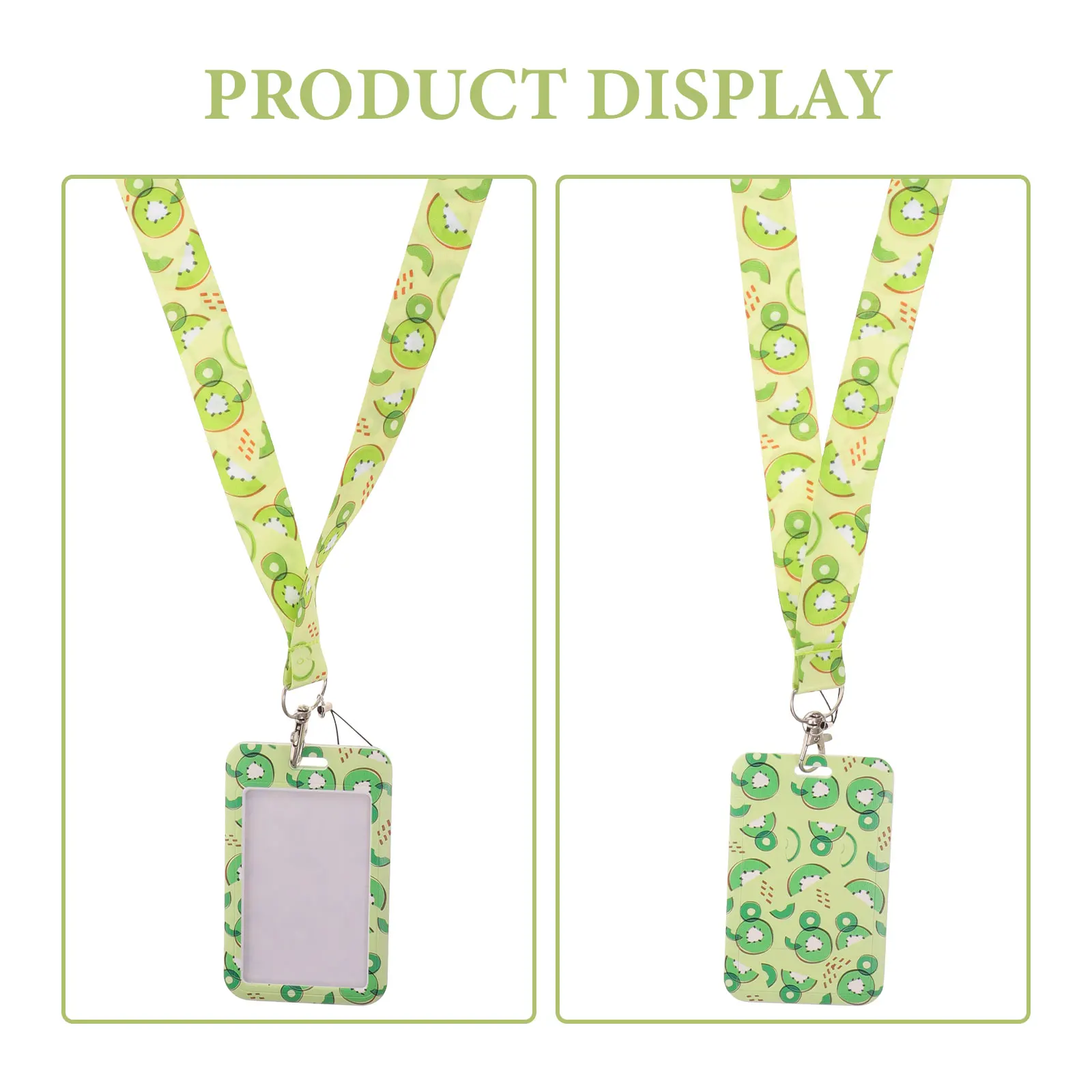 

Lovely Multifunction Id Card Holder With Lanyard Protective Sleeve For Work Badge Student Name Tag Anti-Scratch Portable