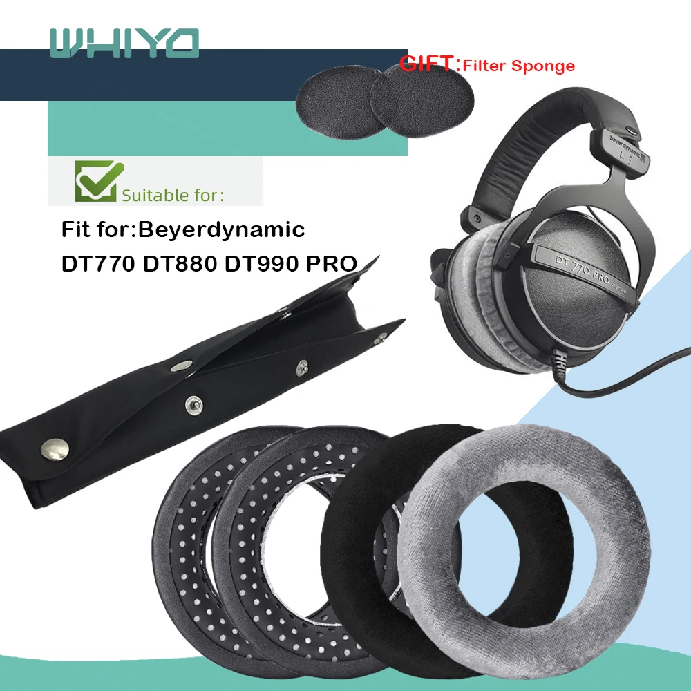 Whiyo  Ear Pads Headband for Beyerdynamic DT770 DT880 DT990 PRO DT531 DT690 DT811 DT911 DT931 DT860 DT440 DT660 Cushions Bumper