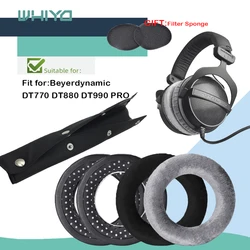 Whiyo Ohr Pads Stirnband für Beyerdynamic DT770 DT880 DT990 PRO DT531 DT690 DT811 DT911 DT931 DT860 DT440 DT660 Kissen Stoßstange