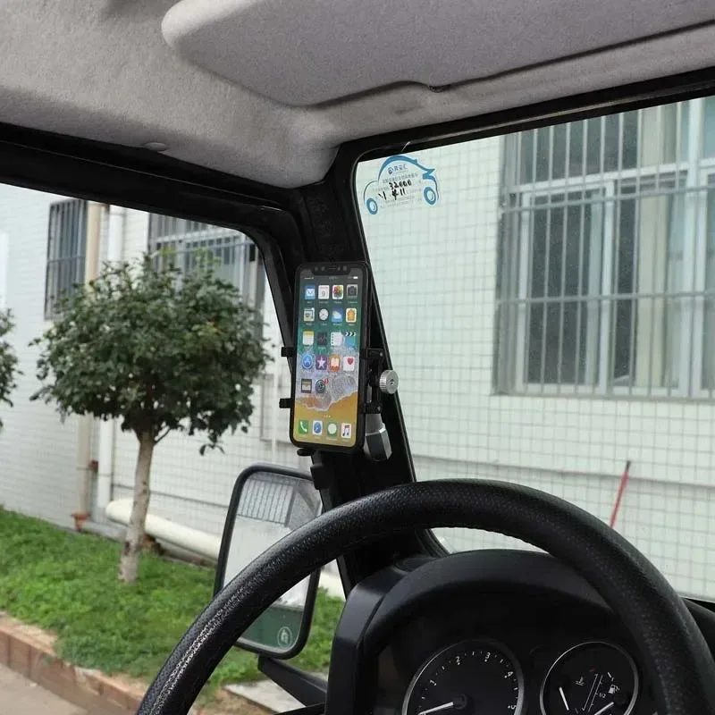 Car A-pillar Handle Mobile Phone Bracket GPS Navigation Bracket Interior Accessories For Land Rover Defender 90 110 130 2004-18