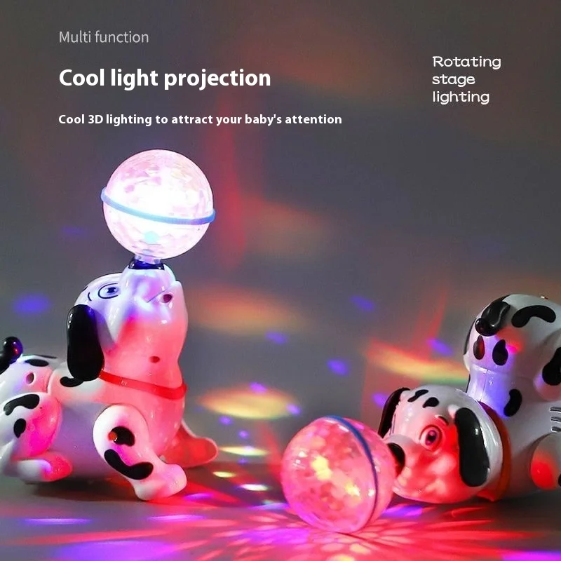 الكرة العلوية الدوارة للأطفال ، ضوء بارد ، الموسيقى ، لعبة كهربائية ، الوالد ، الطفل ، هدية تفاعلية
