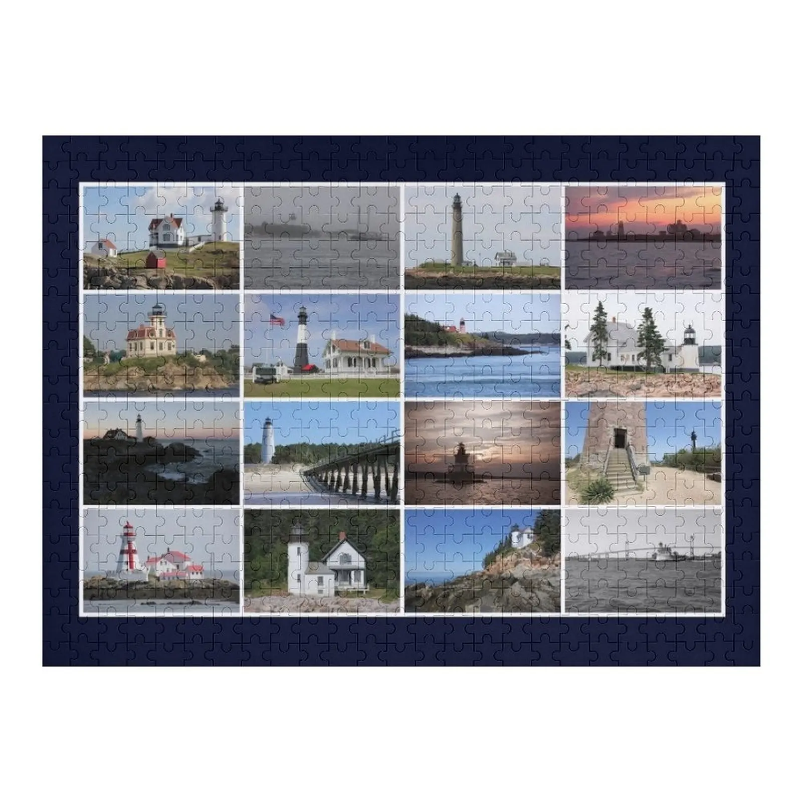 

Пазл Lighthouses of the Atlantic Coast, деревянное имя, персонализированное для детей, пазл