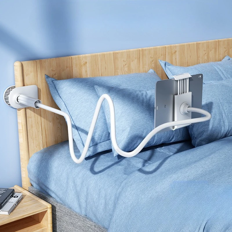 

128cm Phone Holder Stand Lazy Bracket Headrest Bed 360 Flexible Long Arms Clamp Mount for IPhone Samsung and 3.5~6.7" Device