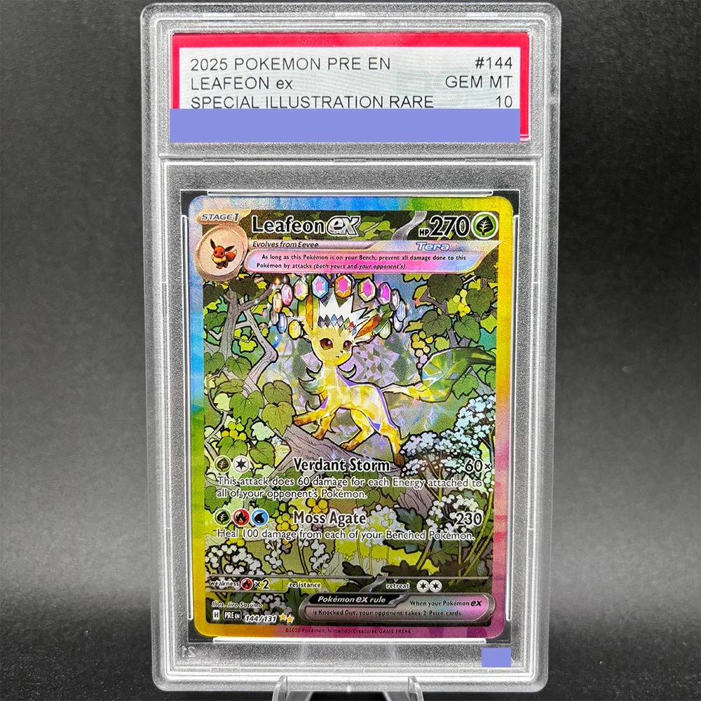 DIY TCG Collection Card Rating Card 2025 PRE EN 153/131 SAR Copy 10Points Rating Card Anime Game Card Gift Toy