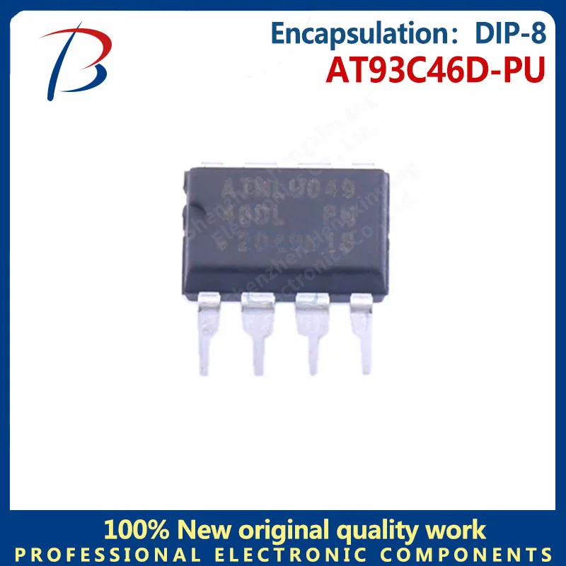 10PCS AT93C46D-PU package DIP-8 silk screen 46D three-wire serial memory chip