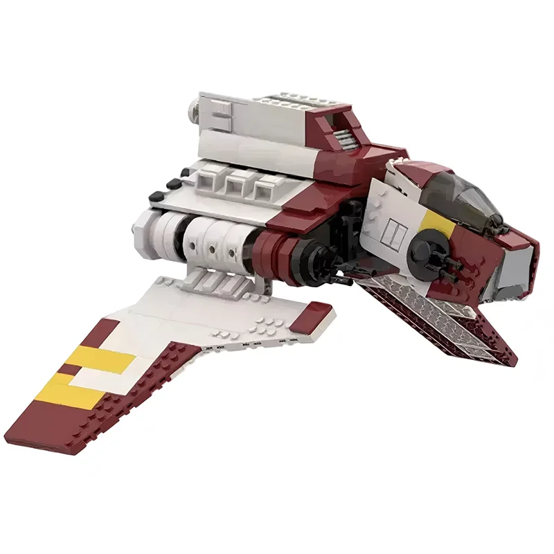 Bricklink MOC Star Movie Spaceship Nu-class Attack Shuttle Republic Battleship Sets Creative Building Blocks Toys for Adult Gift view 4