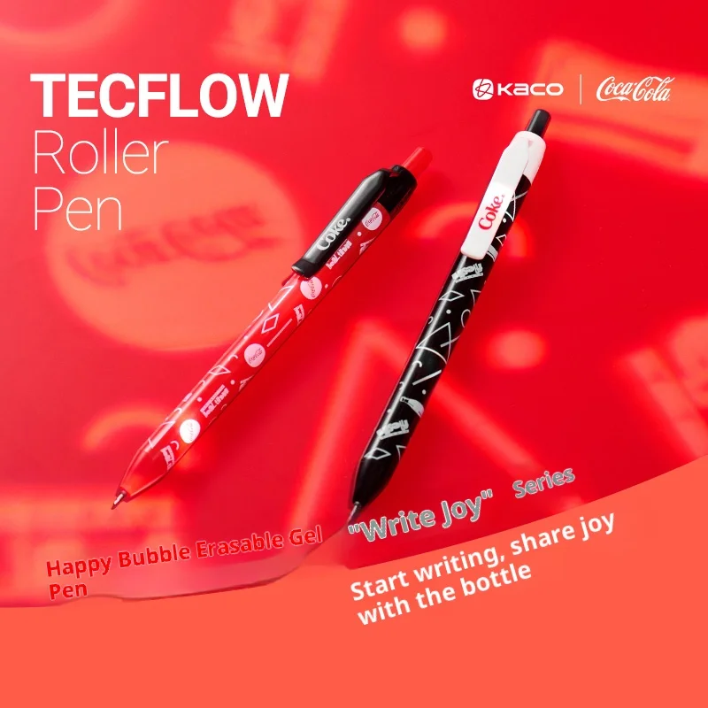 Kaco 2 قطعة/المجموعة هلام القلم كوكا كولا 0.5. مللي متر مزدوجة اللؤلؤ ST بنك الاستثمار القومي سريعة الجافة لا تلطخ السلس الكتابة الأسطوانة أقلام الطلاب القرطاسية #2