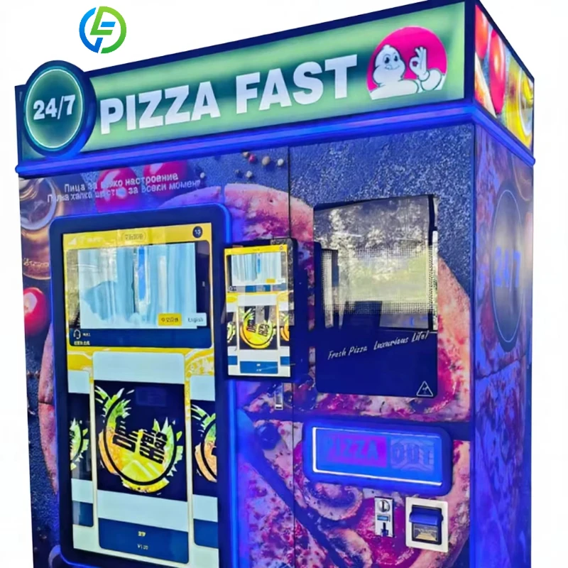 Customized Multi Language Pizza Vending Machine Touch Screen Support Multi Language For International Market Global Business