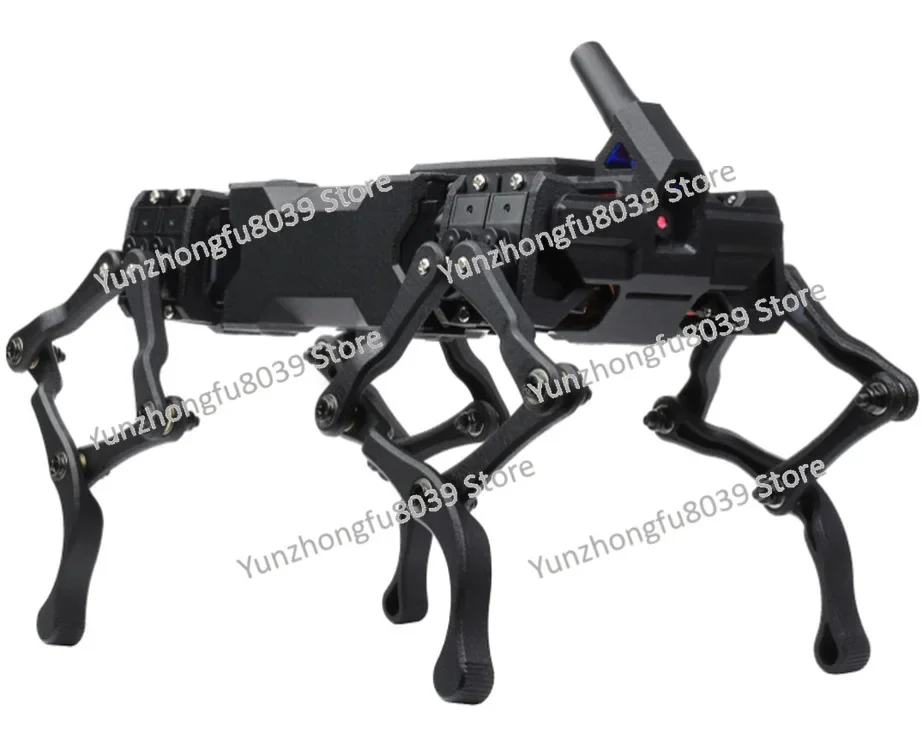 12 degrees of freedom bionic quadruped robot dog facial recognition color tracking, motion detection