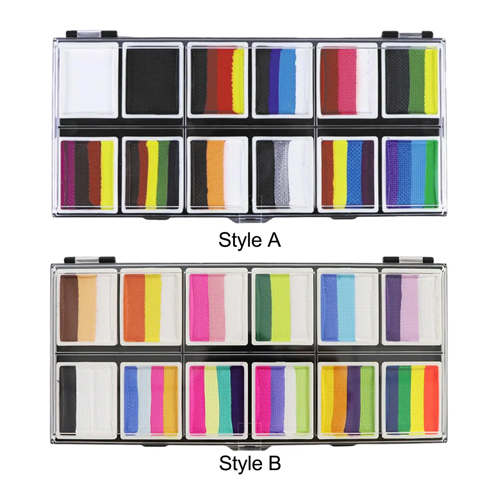 Halloween Makeup, Professional Face Body Painting Kit 12 Colors Water Activated Paints Makeup Palette Cosplay Facepaints