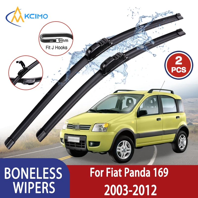 Kcimo Für Fiat Panda 169 2003-2012 Auto Wischer U-typ Weiche Gummi Ohne Knochen Wischer HD leise Langlebig Automotive Wischer 22 "+ 16"