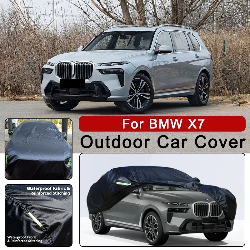 

Outdoor Car Cover Waterproof Dustproof UV Sun Protection, Full Car Protector Exterior Accessories For BMW X7 G07