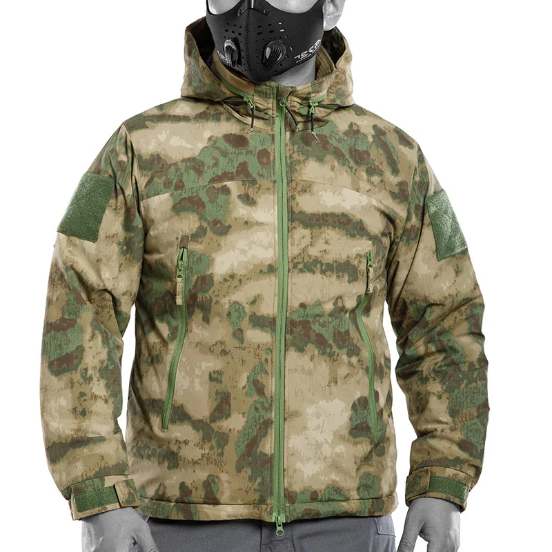 Level 7 Winter Jacket Men L7 Outdoor Tactical Camo Keep Warm Waterproof Windbreakers Hunting Hiking Coats Warm Hooded Jackets