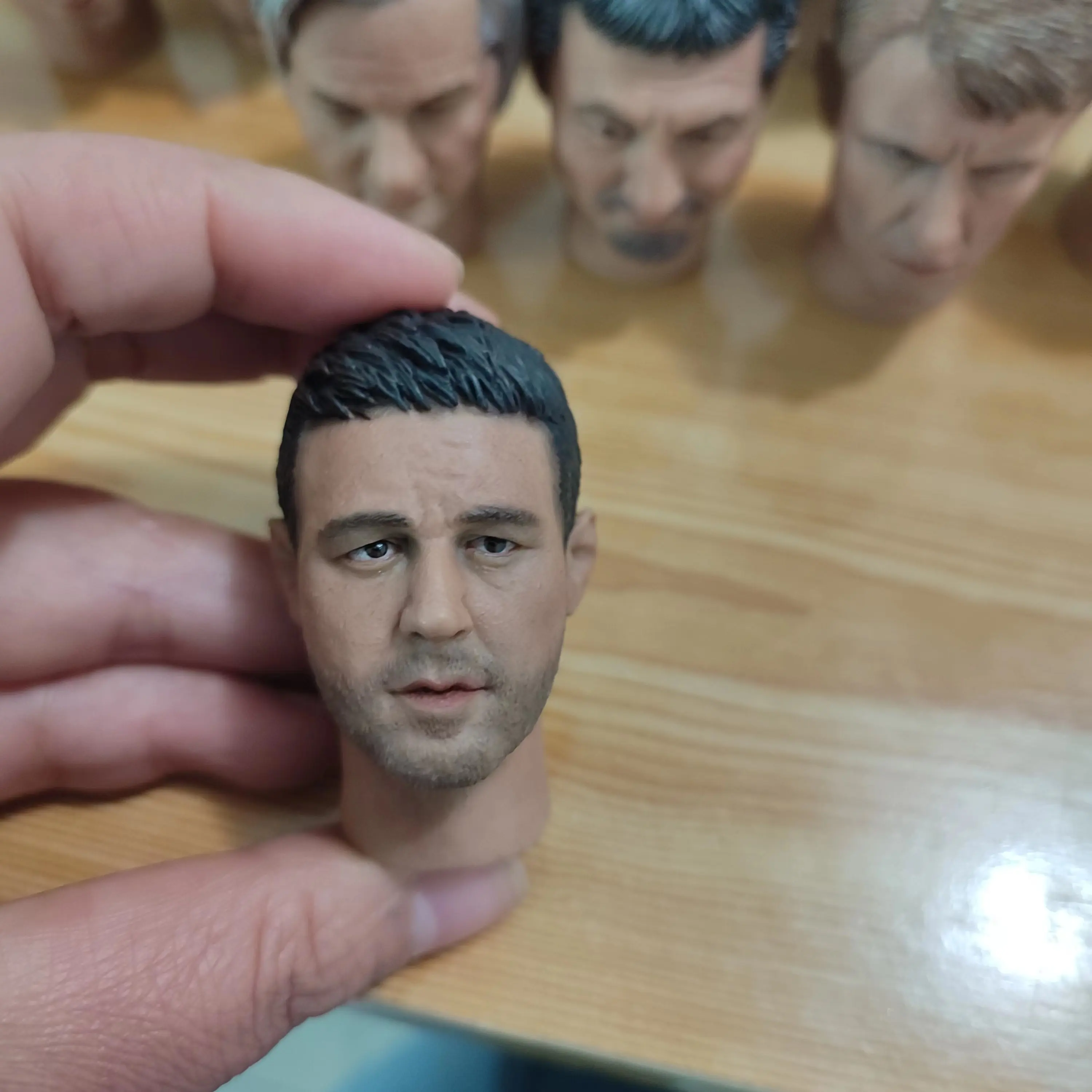 Headplay 1/6 Scale Man Head Sculpture Russell Ira Crowe Carving Male Head Sculpt For 12Inch Coo Body Action Figure HP-0038