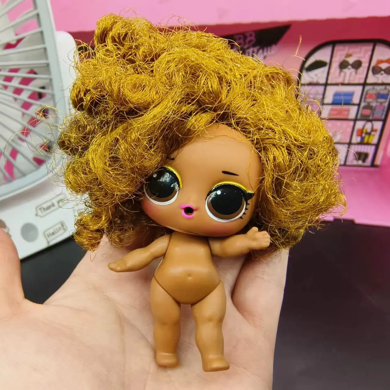 8CM LOL bambola per capelli bambola colorata per capelli lunghi ragazza collezione fai da te giocattoli compleanno per bambini