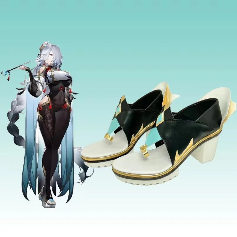 أحذية لعبة Genshin تأثير شينهي تأثيري ، أحذية أنيمي لوليتا
