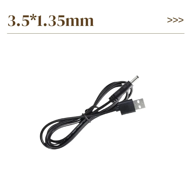 USB to DC USB 남성형 3.5x1.35mm 5.5*2.1mm 플러그 배럴 잭 5V DC 전원 공급 코드 어댑터 충전기 케이블