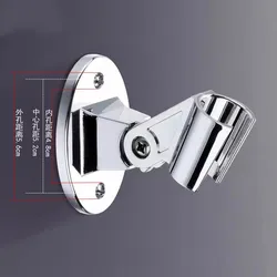 Shower Holder Fixed Base Universal 360° Adjustable Wall Mounted Shower Head Bracket Base Bathroom Accessories