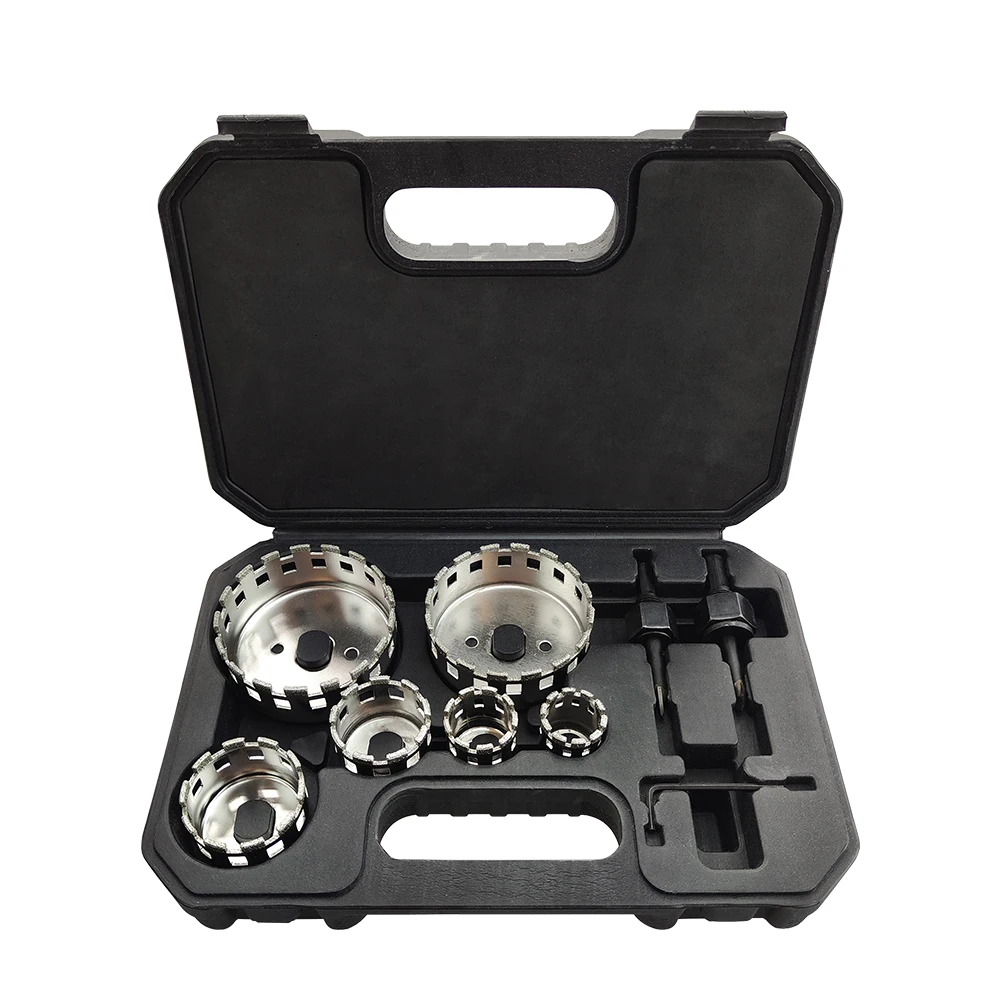 Imagem -02 - Brocas Multi-tooth Revestidas de Diamante Serra Buraco Coroa de Perfuração Azulejo Mármore Cerâmica Ferramentas Elétricas 2573 mm Pcs