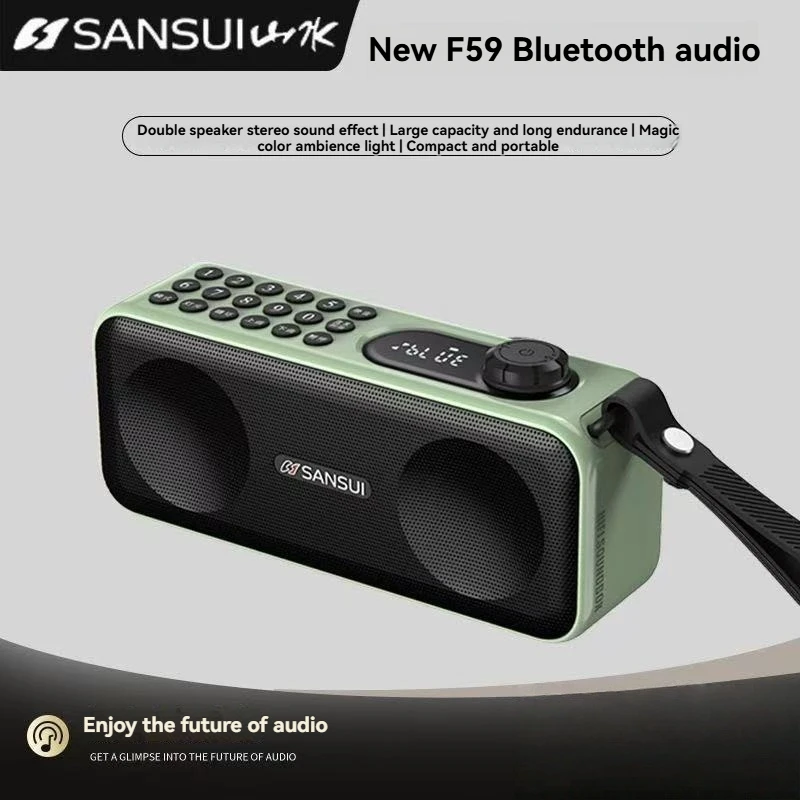 New Bluetooth Speaker, Outdoor Portable Radio, USB Flash Drive, Plug-in Speaker, Subwoofer, Music Player, Square Dance Speaker view 2