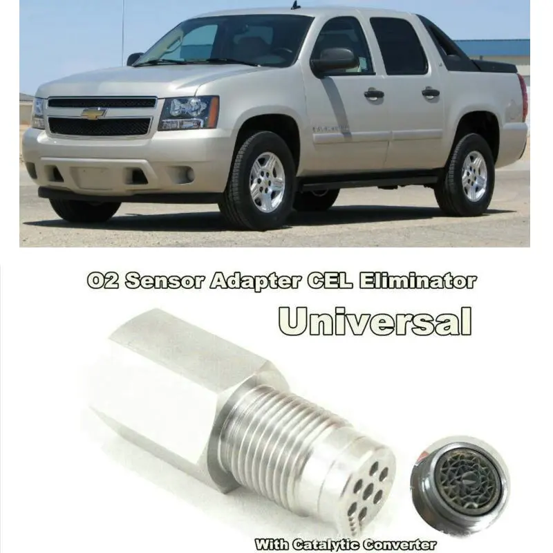 

O2 sensor adapter cel eliminator with catalytic converter For Chevrolet Avalanche Equinox Silverado Sonic Suburban Traverse