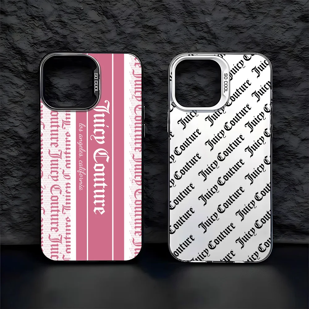 J-Juicy C-Couture Phone Case For iPhone 16 15 14 13 12 11 mini Pro Max X XR XSMAX 8 7 Plus Anti Fall Matte Back Cover