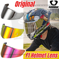 For SOMAN-F1 Motorcycle Helmet Lenses SOMAN Helmets REVO Red Day and Night Universal Visors Original Helmet Accessories