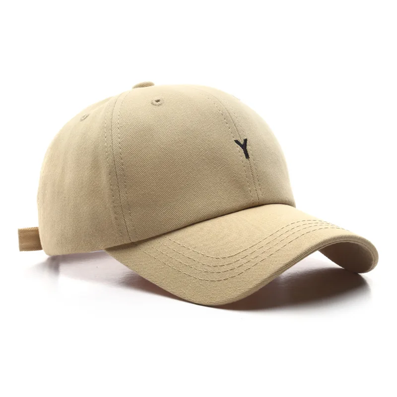 Cotton Baseball Cap for Men and Women Letter Y Embroidery Sun Hats Fashion Summer Sun Protection Snapback Caps Unisex