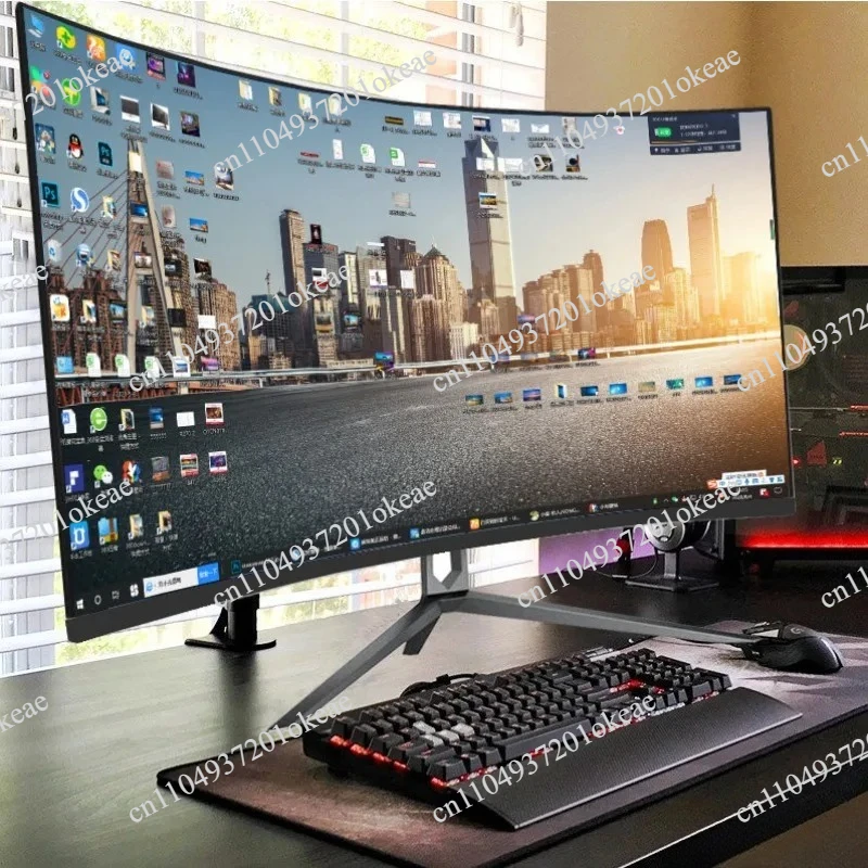 32-Inch curved desktop computer 27 LCD 165 hairtail screen 34 monitor 144HZ e-sports 2K game 24