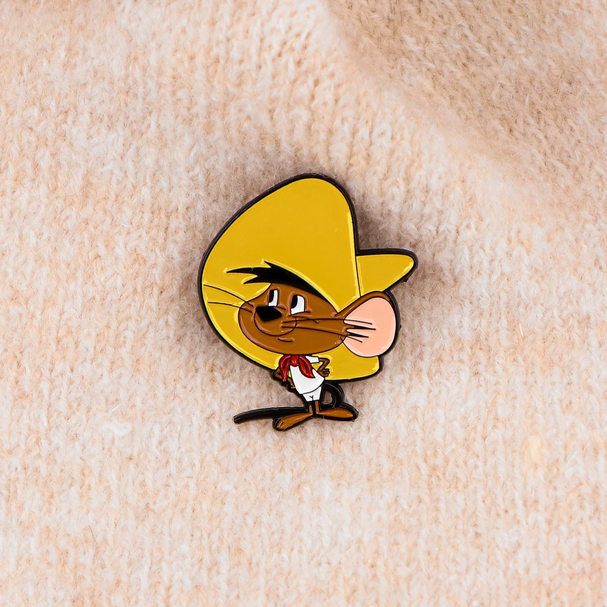 Yellow Hat Mouse Pin Cute Cartoon Anime Badges Brooches for Clothing Enamel Pin Women\'s Badges Jewelry Accessories Gifts for Kid