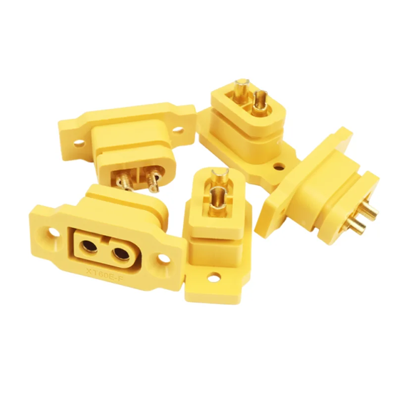 5pcs / 10pcs XT60E-F Female Plug Large Current Gold/Brass Ni Plated Connector Adapter Power Battery Connecting for RC Model