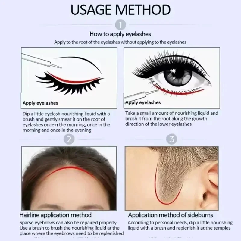 Serum przyspieszające wzrost rzęs 7 dni Naturalny wzmacniacz rzęs Dłuższe, pełniejsze, grubsze, podkręcające rzęsy Kuracja rzęs Produkty do pielęgnacji oczu Makijaż