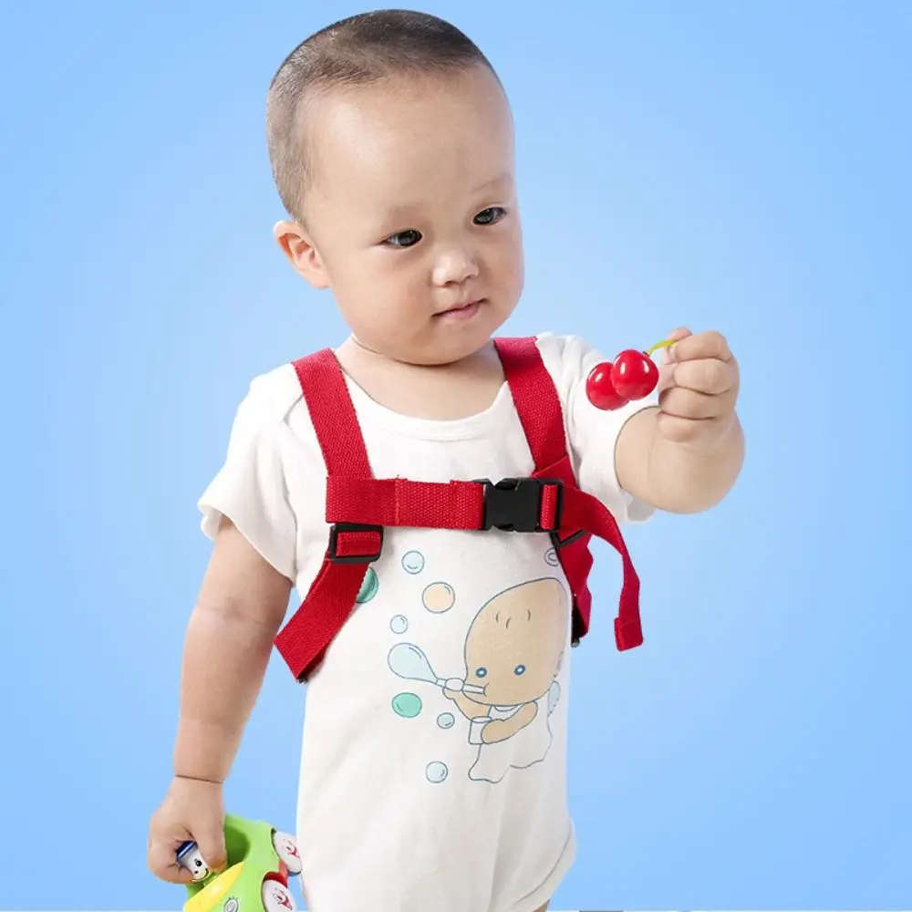 

2-in-1 Design Anti-lost Walking Harness Retractable Soft Material Toddlers Leash Spring Rope Wrist Link Strap Toddler Harness
