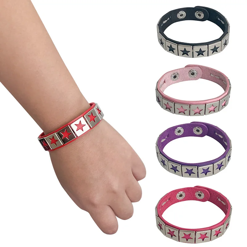 special supply for European and American punk style pentagram bracelet gothic personality trend adjustable bracelet