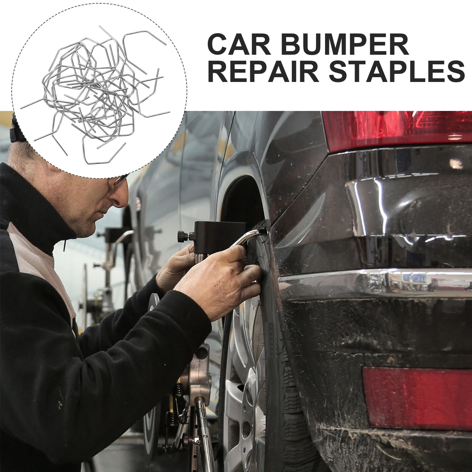 

200Pcs Vehicle Bumper Repair Staples Staples Kit Reliable Crack Fixing Tools for Auto