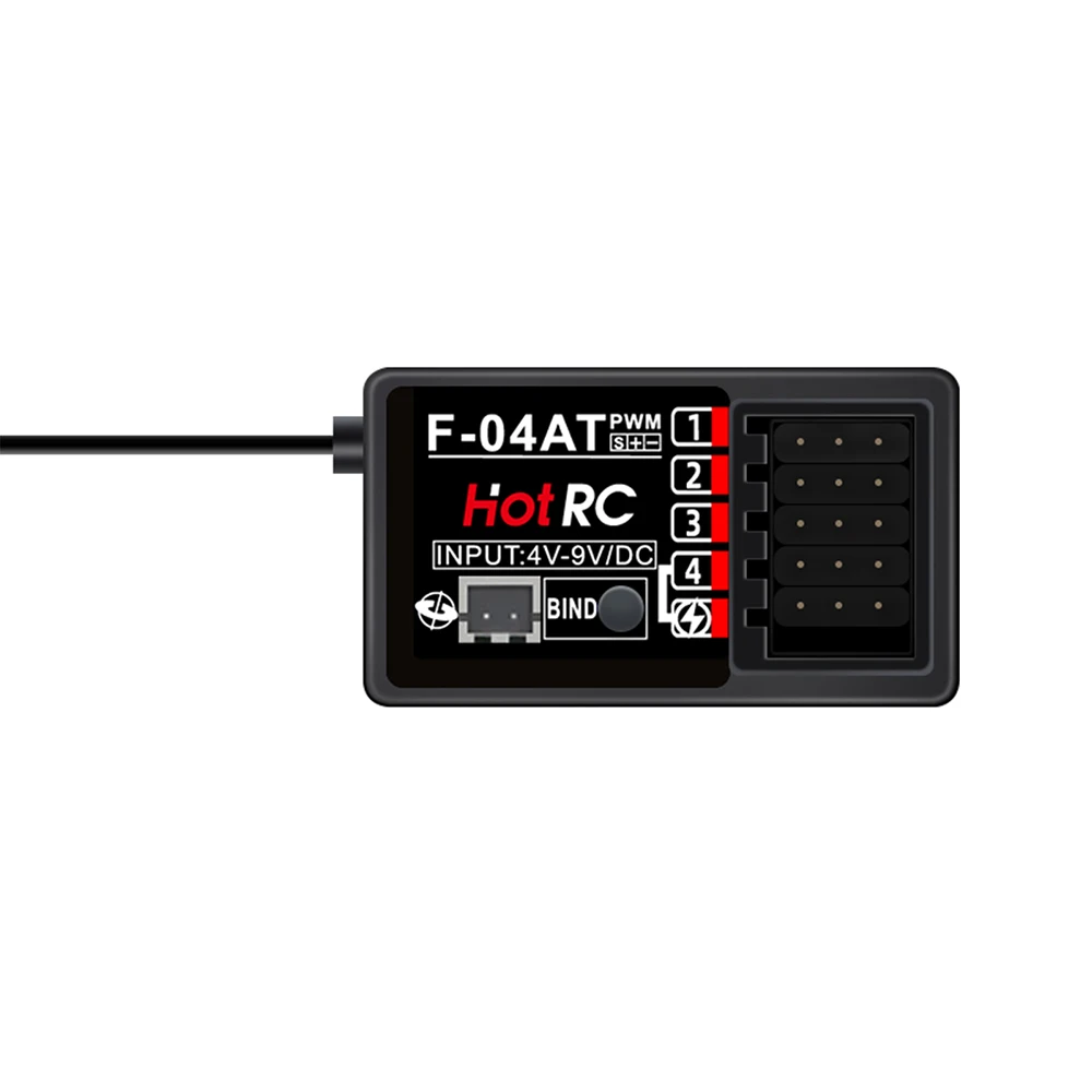 HotRC 4/5/6/8CH RC-Empfänger 2,4 GHz mit Gyro für CT-4A CT-6A CT-8A HT-6A HT-8A DS600